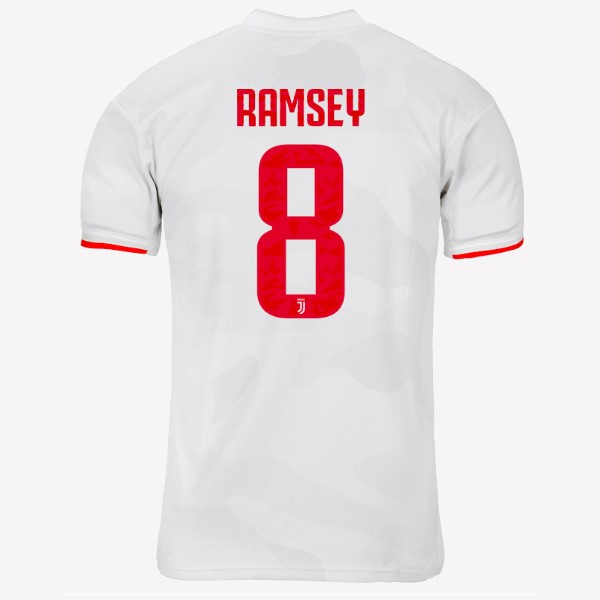 Camiseta Juventus NO.8 Ramsey Replica Segunda Ropa 2019/20 Gris Blanco